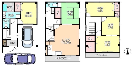 中古テラスハウス