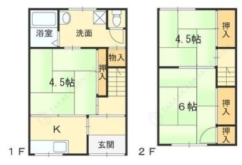 若王寺1丁目テラスハウス 北棟 南棟