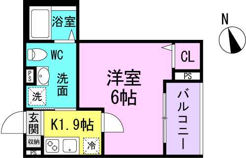 CRASTINE中在家町A(クラスティーネナカザイケチョウ)