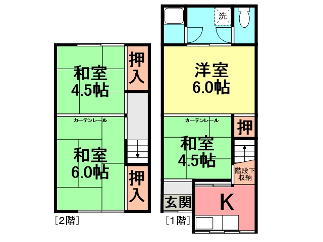 稲葉元町1丁目貸家(連棟)(1−7−29)